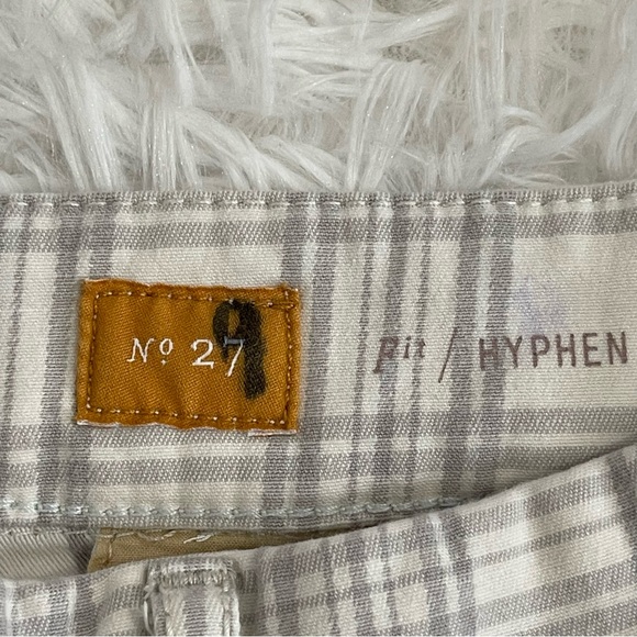 Anthropologie Pilcro and The Letterpress Womens Plaid Pants Size 27 Gray Pockets - Picture 4 of 12